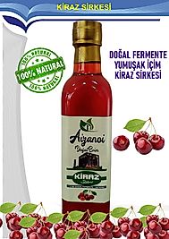 Kiraz Sirkesi 500 ml | Doğal Fermente İçimlik Kiraz Sirkesi | Katkısız Ham & Filtre Edilmemiş | Cam Şişe