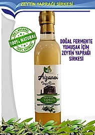 Zeytin Yaprağı Sirkesi 500 ml | Doğal Fermente İçimlik Zeytin Yaprağı Sirkesi | Katkısız Ham & Filtre Edilmemiş | Cam Şişe