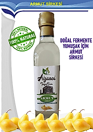 Armut Sirkesi 500 ml | Doğal Fermente İçimlik Armut Sirkesi | Katkısız Ham & Filtre Edilmemiş | Cam Şişe