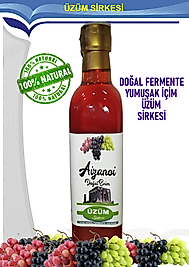 Üzüm Sirkesi 500 ml | Doğal Fermente İçimlik Üzüm Sirkesi | Katkısız Ham & Filtre Edilmemiş | Cam Şişe