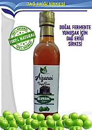 Dağ Eriği Sirkesi 500 ml | Doğal Fermente Dağ Eriği Sirkesi | Yumuşak İçimli | Katkısız Ham & Filtre Edilmemiş | Cam Şişe