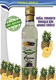 Ananas Sirkesi 500 ml | Doğal Fermente İçimlik Ananas Sirkesi | Katkısız Ham & Filtre Edilmemiş | Cam Şişe