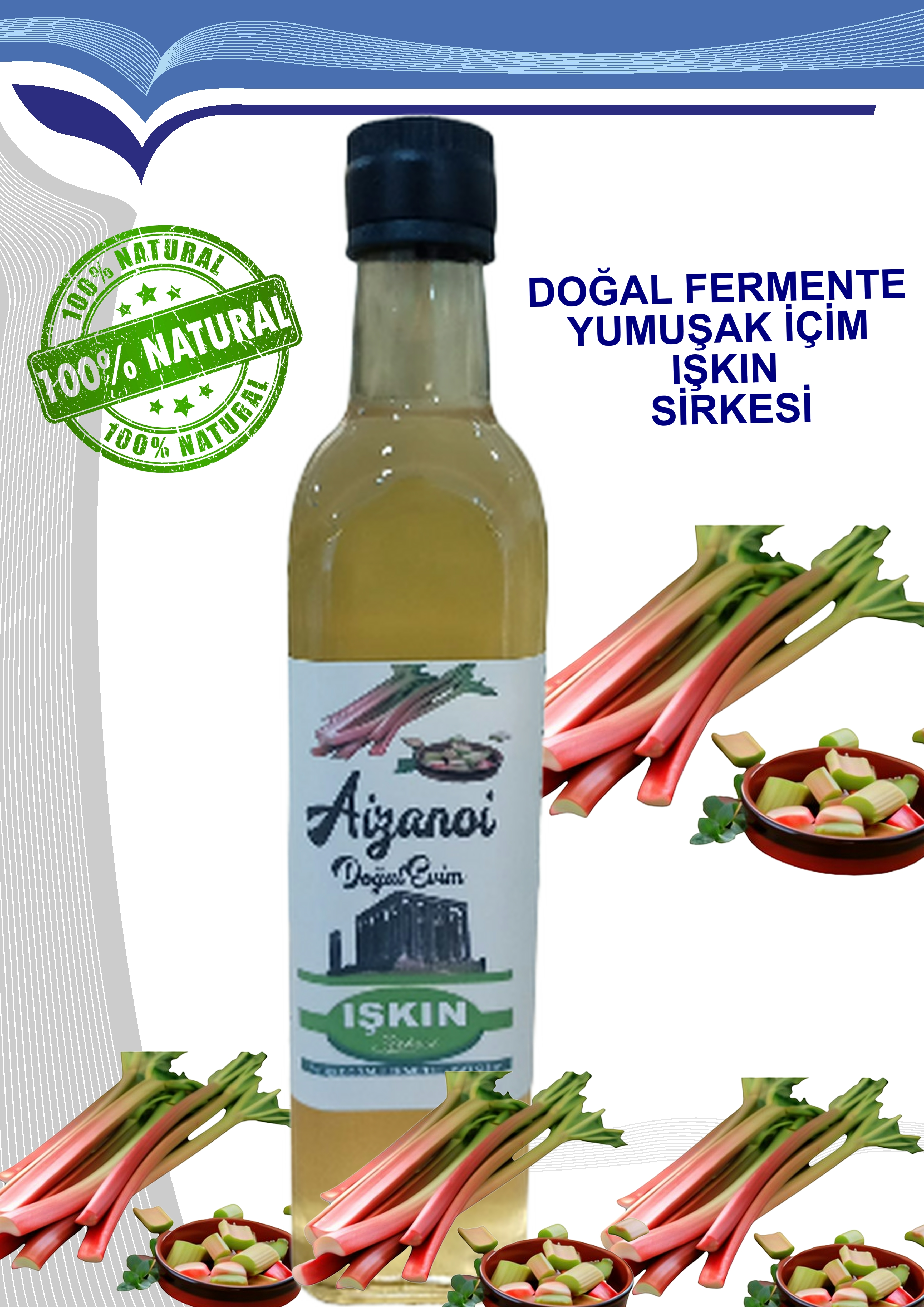 Işkın Sirkesi 500 ml | Doğal Fermente İçimlik Işkın Sirkesi | Katkısız Ham & Filtre Edilmemiş | Cam Şişe